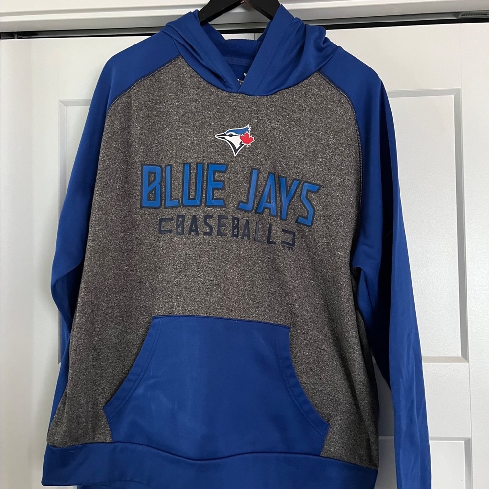 Fanatics Blue & Gray Blue Jays Pullover Hoodie